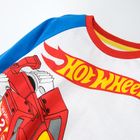 Cool Club, Piżama chłopięca, biało-niebieska, Hot Wheels
