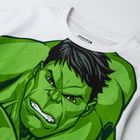 Cool Club, Piżama chłopięca, biało-zielona, Hulk, Marvel Super Heroes