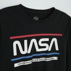 Cool Club, Piżama chłopięca, czarna, NASA