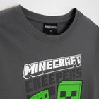 Cool Club, Piżama chłopięca, szara, Minecraft