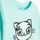 Cool Club, Piżama dziewczęca, turkusowa, Kicia Kocia