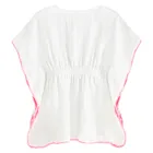 Cool Club, Poncho dziewczęce, muślinowe, białe