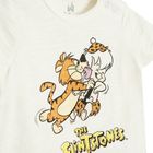 Cool Club, Rampers chłopięcy, biało-beżowy, The Flintstones
