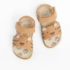 Cool Club, Sandały chłopięce, brązowe, skórzana wkładka