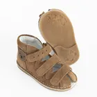 Cool Club, Sandały chłopięce, profilaktyczne, skórzane, brązowe, Zdrowa Stopa