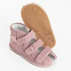 Cool Club, Sandały dziewczęce, profilaktyczne, skórzane, różowe, Zdrowa Stopa