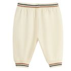 Cool Club, Spodnie dresowe chłopięce, ecru