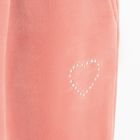 Cool Club, Spodnie dresowe dziewczęce, flare, welurowe, różowe