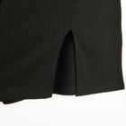 Cool Club, Sukienka dziewczęca z długim rękawem, prążkowana, czarna