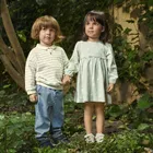 Cool Club, Sukienka dziewczęca z długim rękawem, zielona