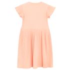 Cool Club, Sukienka dziewczęca z krótkim rękawem, prążkowana, pomarańczowa