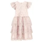 Cool Club, Sukienka dziewczęca z krótkim rękawem, różowa