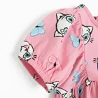 Cool Club, Sukienka dziewczęca z krótkim rękawem, różowa, Kicia Kocia