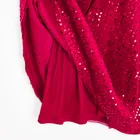 Cool Club, Sukienka dziewczęca z krótkim rękawem, welurowa, czerwona