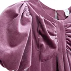 Cool Club, Sukienka dziewczęca z krótkim rękawem, welurowa, fioletowa