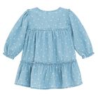 Cool Club, Sukienka jeansowa dziewczęca z długim rękawem, niebieska
