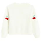 Cool Club, Sweter dziewczęcy, rozpinany, biały