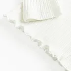 Cool Club, Sweter dziewczęcy, rozpinany, prążkowany, biały