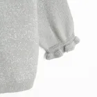 Cool Club, Sweter dziewczęcy, rozpinany, srebrny