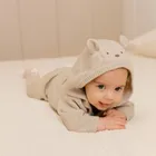 Cool Club, Sweter niemowlęcy z kapturem, rozpinany, beżowy