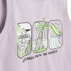 Cool Club, T-shirt chłopięcy bez rękawów, fioletowy