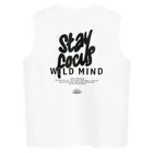 Cool Club, T-shirt chłopięcy bez rękawów, loose, biały