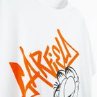 Cool Club, T-shirt chłopięcy, biały, Garfield