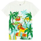 Cool Club, T-shirt chłopięcy, biały, zestaw, 2 szt.