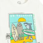 Cool Club, T-shirt chłopięcy, ecru