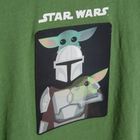 Cool Club, T-shirt chłopięcy, khaki, Star Wars Mandalorian