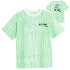 Cool Club, T-shirt chłopięcy, oversize, biało-zielony