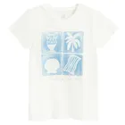Cool Club, T-shirt dziewczęcy, biały