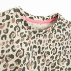 Cool Club, T-shirt dziewczęcy, crop top, beżowy