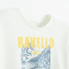 Cool Club, T-shirt dziewczęcy, crop top, biały