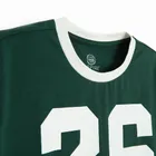 Cool Club, T-shirt dziewczęcy, crop top, ciemnozielony