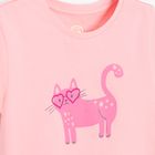 Cool Club, T-shirt dziewczęcy, koralowy