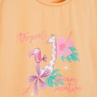 Cool Club, T-shirt dziewczęcy, pomarańczowy