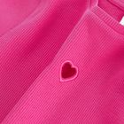 Cool Club, T-shirt dziewczęcy, prążkowany, różowy