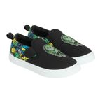 Cool Club, Trampki slip on chłopięce, czarne, SmileyWorld