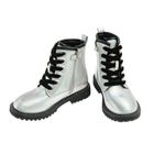 Cool Club, Trzewiki dziewczęce, ocieplane, srebrne, holograficzne