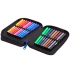 CoolPack, Jumper 3, piórnik rozkładany, podwójny z wyposażeniem, Football Blue