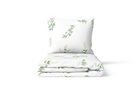 Cottage Home, 2-częściowy komplet pościeli bawełnianej, kwiaty zielone, 140-200 cm