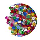 Craft With Fun, cekiny metaliczne, okrągłe, kolorowe, 6,5 mm