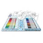Crayola, Bluey, zestaw artystyczny z kolorowankami, naklejkami i flamastrami, 47 elementów