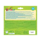 Crayola, Mini Kids, zmywalne flamastry z płaską końcówką odporną na nacisk, 12 szt.