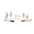 Crayola, Washimals, Bluey, figurki do kolorowania zmywalnymi flamastrami, 4 szt.