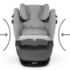 Cybex, Pallas M fix, fotelik samochodowy, 9-36 kg, różowy