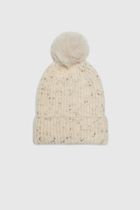 Czapka damska, beżowa, Moodo