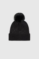 Czapka damska, czarna, Moodo