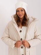 Czapka damska, ecru, Rue Paris